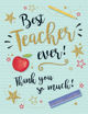 Picture of BEST TEACHER EVER THANK YOU CARD